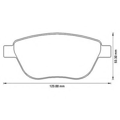 JURID OPEL гальмівні колодки передн.Corsa D 06 - JPGROUP арт. 573204J