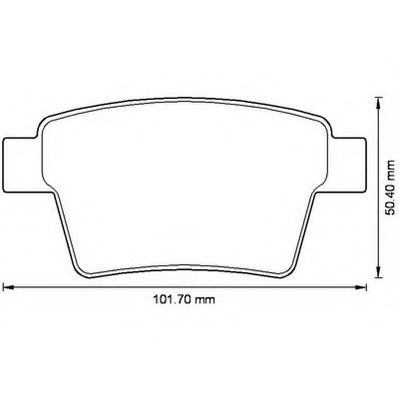 JURID FORD Тормозные колодки задн.Mondeo III 04-,Jaguar X-Type 04- WOKING арт. 573218J