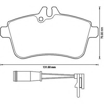 JURID DB гальмівні колодки передн.W169/245 04- BREMBO арт. 573230J