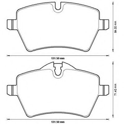 JURID гальмівні колодки передн. MINI BREMBO арт. 573234J