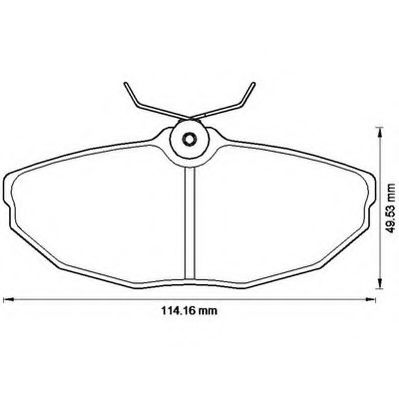 JURID гальмівні колодки задн.  Jaguar S-Type 02- BLUEPRINT арт. 573237J