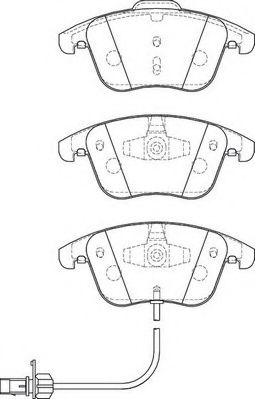 JURID VW гальмівні колодки передн.Audi A4/5 07- ASAM арт. 573258J