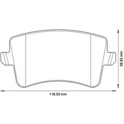 JURID гальмівні колодки задн. AUDI A4,A5,Q5 07- TRW арт. 573259J