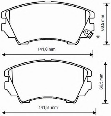 JURID OPEL гальмівні колодки передн.Astra J,Insignia 08-,Zafira,Saab BREMBO арт. 573270J