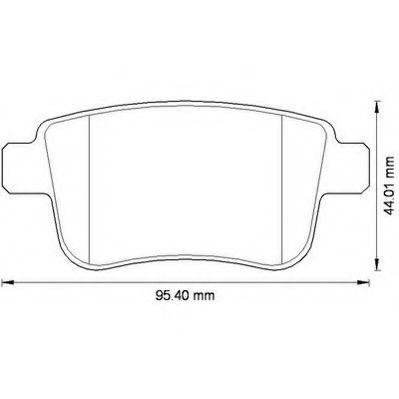 JURID RENAULT гальмівні колодки задн.Kangoo 08 - BOSCH арт. 573272J