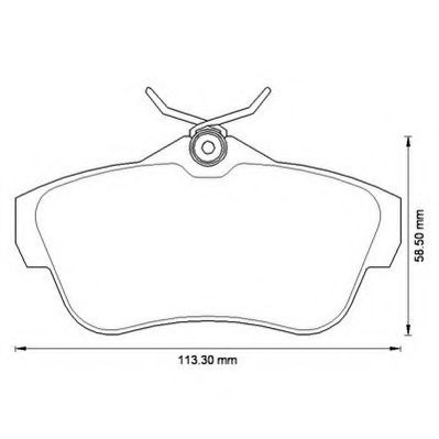 JURID CITROEN гальмівні колодки задн.Jumpy,Fiat Scudo,Peugeot Expert 07- ZIMMERMANN арт. 573281J