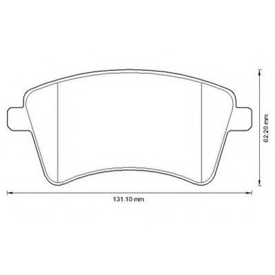 JURID гальмівні колодки передн. RENAULT Kangoo 08 - BREMBO арт. 573284J