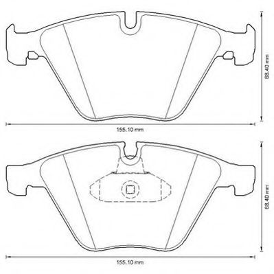 JURID BMW колодки гальм.передн.5 F10 525/535,6 Gran Coupe,7 F01 730 10- TEXTAR арт. 573305J