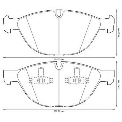 JURID BMW Гальмівні колодки пер X5/X6 E70/E71 FRICTION MASTER арт. 573317J