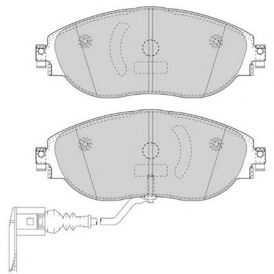 JURID VW гальмівні колодки передн.Audi A3,Seat,Skoda Octavia,Golf VII,Sharan 10- FEBIBILSTEIN арт. 573418J