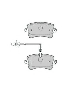 JURID VW гальмівні колодки задні Audi A6/7 11- ICER арт. 573428J