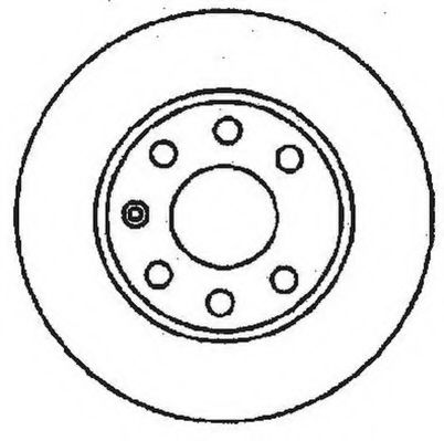 JURID OPEL диск гальмівний передній Astra F,Corsa,Kadett D/E,Vectra A 1.0/1.8 81-00 BREMBO арт. 561158JC