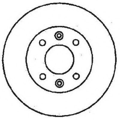 JURID PEUGEOT диск гальмівний передній 205,309,Citroen ZX BREMBO арт. 561253JC