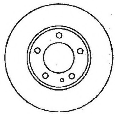 JURID BMW диск гальмівний передній 316/318I E36 11/90- COMLINE арт. 561550JC