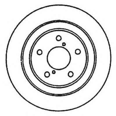 JURID SUBARU диск гальмівний передн.Forester 97-,Impreza,Legacy 91- TRW арт. 561667JC