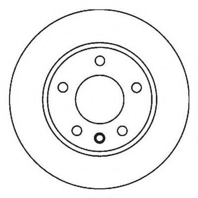 JURID VW гальмівний диск передн.Audi A1Golf IV, Polo Skoda Fabia,Octavia I,Roomster,Polo  96- FEBIBILSTEIN арт. 562041JC