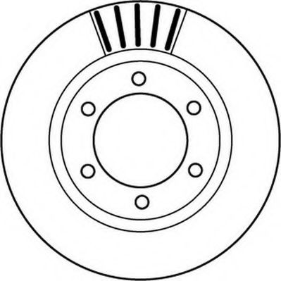 JURID TOYOTA  диск гальмівний передн.Land Cruiser 96- BLUEPRINT арт. 562168JC