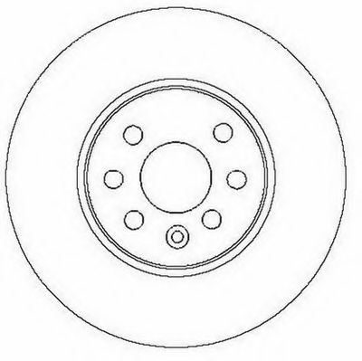 JURID OPEL диск гальмівний передн.вентилір. Astra H,Combo,Meriva 03- DELPHI арт. 562278JC