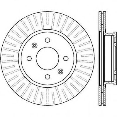 JURID HYUNDAI диск гальмівний передній Getz 02- BREMBO арт. 562427JC