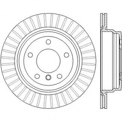 JURID BMW диск гальмівний задн.1 E81/87,3 E90,X1 E84 05- BLUEPRINT арт. 562442JC