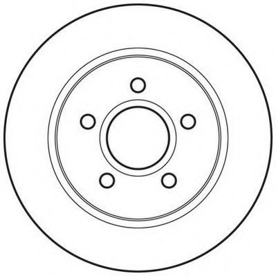 JURID FORD диск гальм. задній Focus 10- TRW арт. 562648JC