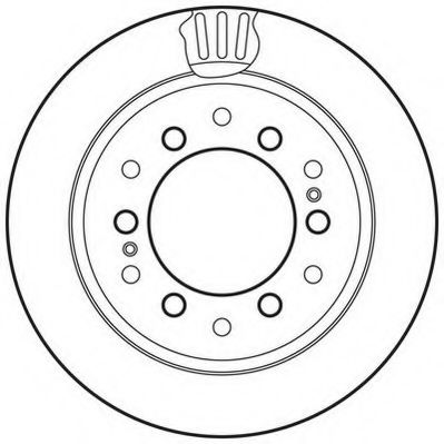 JURID TOYOTA  диск гальмівний задн. LandCruiser Prado 02- BLUEPRINT арт. 562738JC