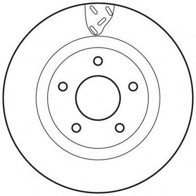 JURID MITSUBISHI диск гальмівний передн.ASX,Dodge Caliber,Avenger 07- ABS арт. 562790JC