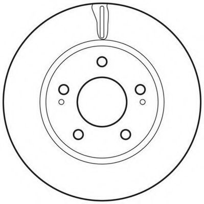 JURID MITSUBISHI диск гальмівний передн.Lancer 1.6/2.0 03-,Space Runner 2.0/2.4 99- FEBIBILSTEIN арт. 562820JC