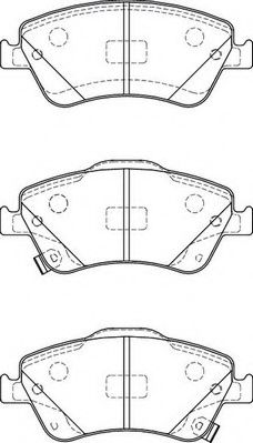 JURID TOYOTA гальмівні колод. передн. Auris,Corolla 07- BLUEPRINT арт. 572524JC