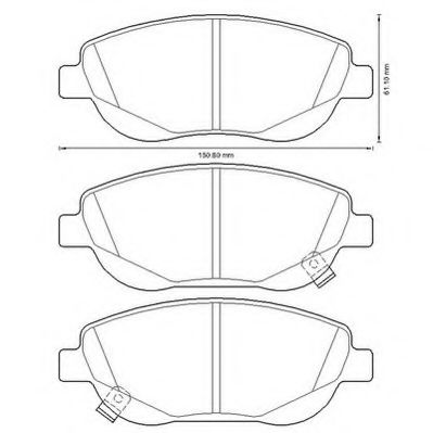 JURID TOYOTA колодки гальм. передн. Avensis 2,0-2,2 08- DELPHI арт. 572634JC