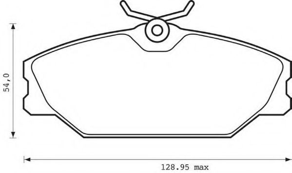 JURID RENAULT гальмівні колодки передн.Laguna,Megane,Scenic JURID арт. 573008JC