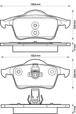 JURID PEUGEOT гальмівні колодки передн.407 04- VALEO арт. 573132JC