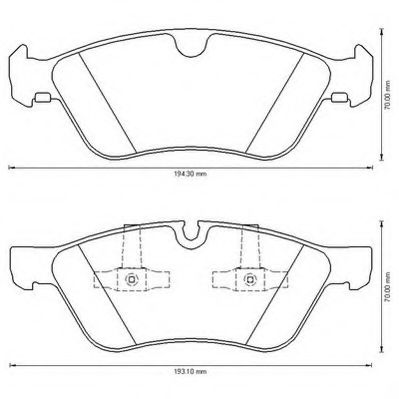 JURID гальмівні колодки передн. DB E211AMG, ML164,GL164, R251 05- BOSCH арт. 573175JC