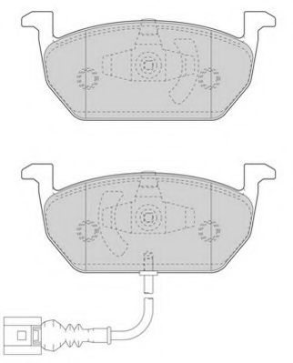 JURID VW Тормозные колодки передн.Audi A3 13-,Seat Leon,Skoda Octavia III,Golf VII 12- HELLAPAGID арт. 573606J