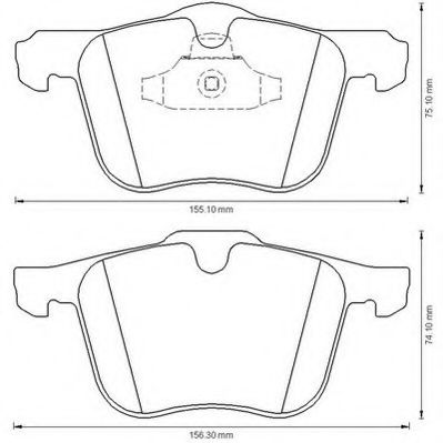 JURID FORD гальмівні колодки передн.Galaxy,S-Max 08-,Volvo S60/80,V,XC 70 II 07- FERODO арт. 573179J