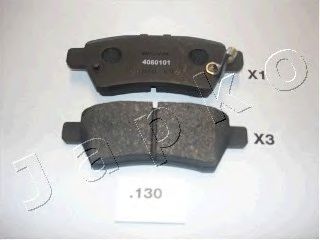 Гальмівні колодки зад. Nissan Pathfinder 05- (Tokico) JAPANPARTS арт. 51130