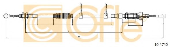 Трос ручника ABS арт. 104740