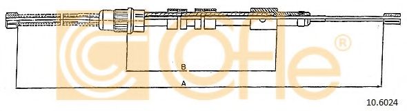 Трос ручника BOSCH арт. 106024