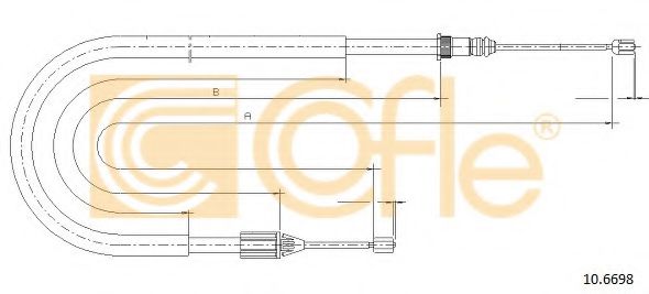 Трос ручника BOSCH арт. 106698