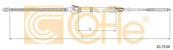 Трос ручника BOSCH арт. 107134