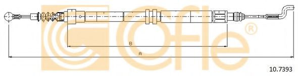 Трос ручника ABS арт. 107393