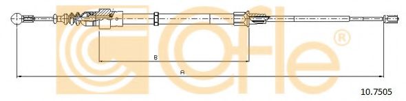 Трос ручника FEBIBILSTEIN арт. 107505