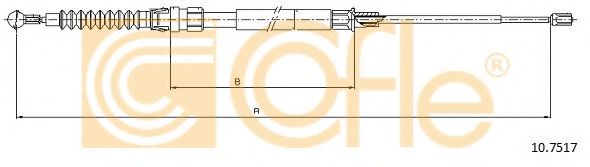 Трос ручника FEBIBILSTEIN арт. 107517