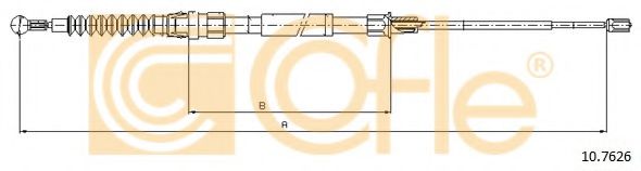 Трос ручника ABS арт. 107626