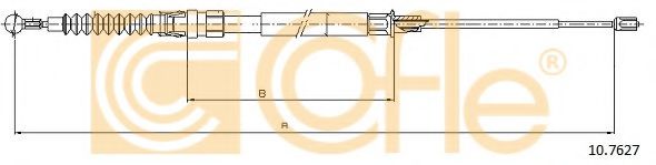 Трос ручника FEBIBILSTEIN арт. 107627