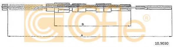 Трос ручника ABS арт. 109030