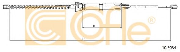 Трос ручника ABS арт. 109034