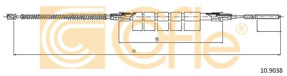 Трос ручника ABS арт. 109038