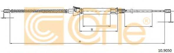 Трос ручника FEBIBILSTEIN арт. 109050