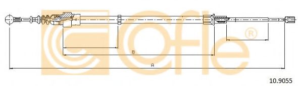 Трос ручника FEBIBILSTEIN арт. 109055